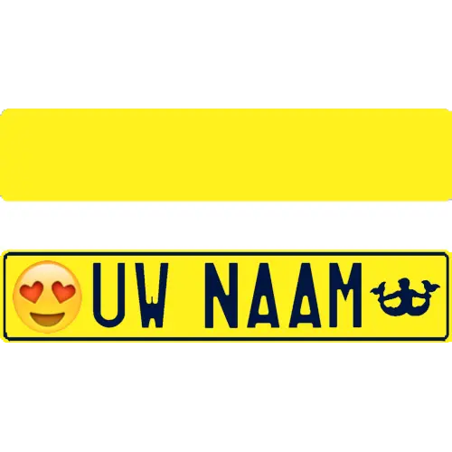 Funplaat geel