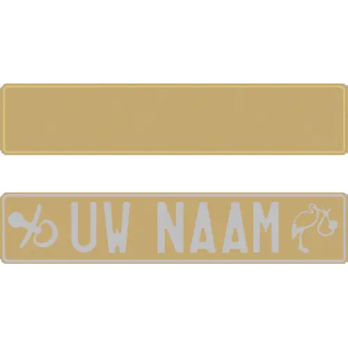 Plaque fun doré pailletté