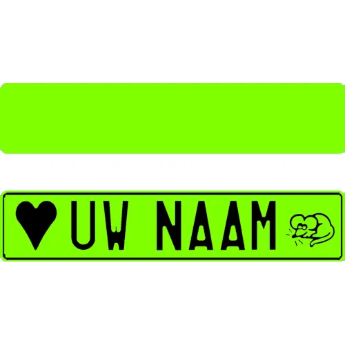 Plaque fun vert clair