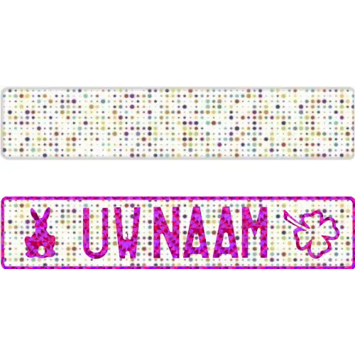 Plaque fun arc-en-ciel Dots