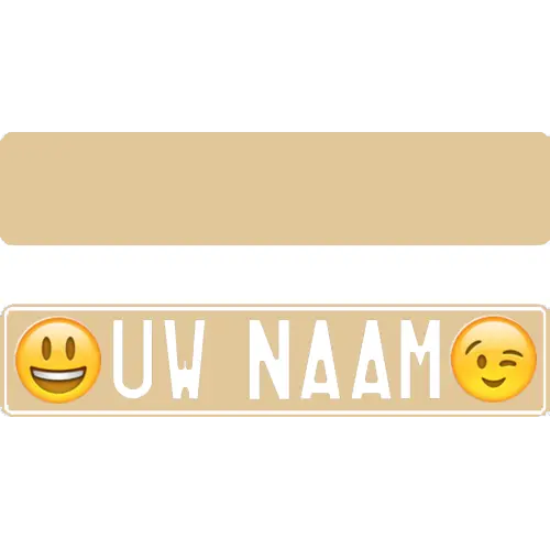 Plaque fun écru (Beige)