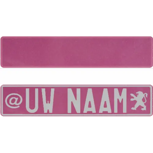 Funplaat roze glitter