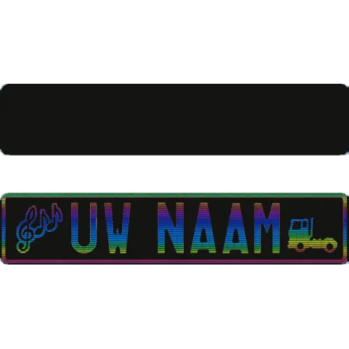 Plaque fun noir GLOSSY