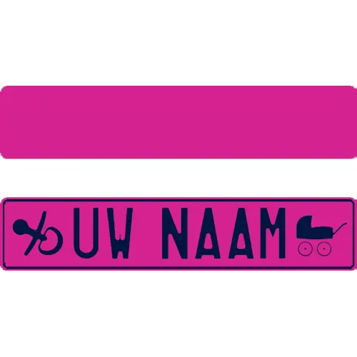 Funplaat roze
