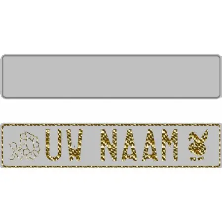 Plaque fun argent