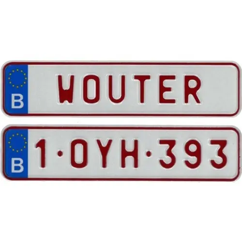 Plaque mini Belgique 170 x 40 mm