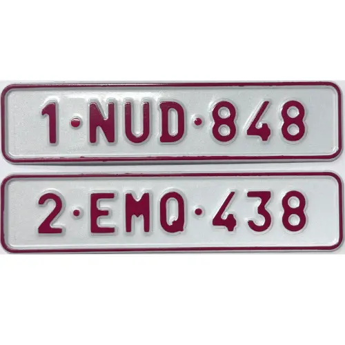 Plaque mini Blanc 170 x 40 mm