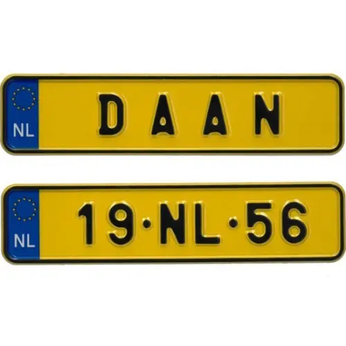 Miniplaat Nederland 170 x 40 mm