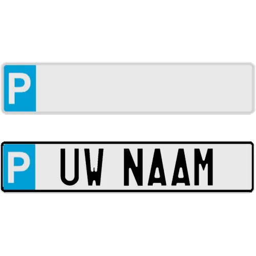 Funplaat / Nummerplaat Parking 520 x 110 mm