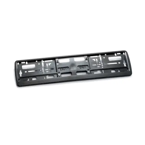 Support de plaque ERUSTAR NOIR (PP) 520 x 110 mm