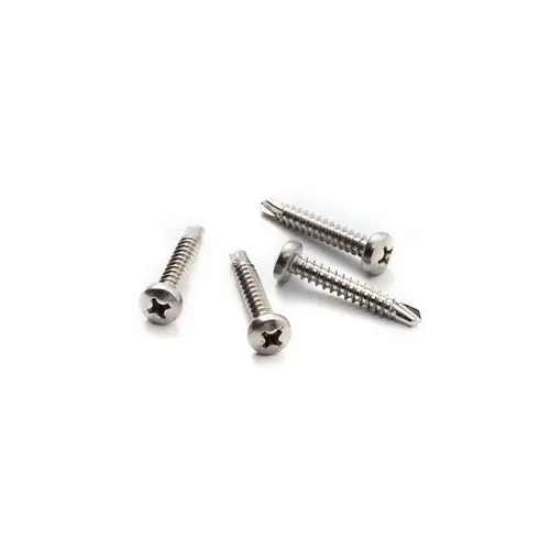 Schroefjes zelfborende RVS (4 stuks)