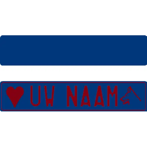 [FA000020] Funplaat blauw donker