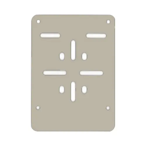 [KA000205] Support de plaque (cyclo-)moteur GRIS (ALU) 110 x 120mm