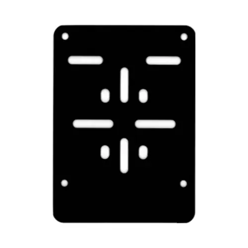 [KA000206] Support de plaque (cyclo-)moteur NOIR (ALU) 100 x 120mm