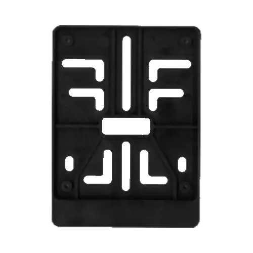 [KA000207] Support de plaque (cyclo-)moteur NOIR (ABS) 100 x 120mm